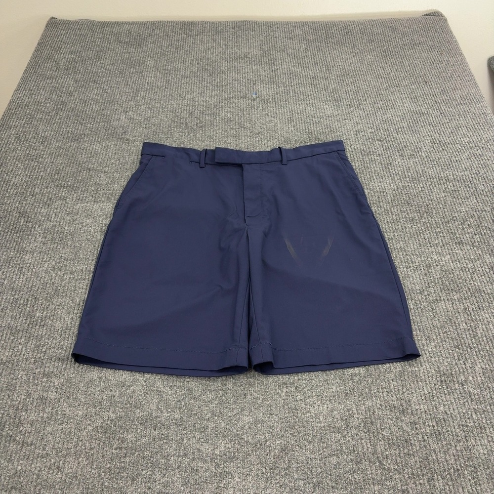RLX Ralph Lauren Shorts Mens 36 Navy Blue Polyester Golf Performance Athleisure
